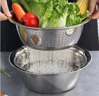 colander with bowl